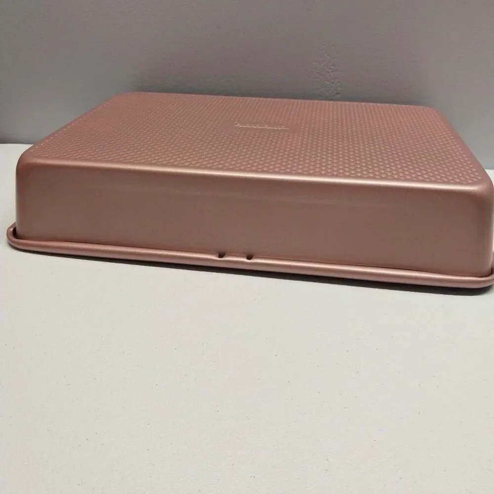 David Burke Gourmet Pro 13x9 Rose Gold Textured Nonstick Baking Pan